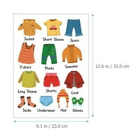 Задайте детски гардеробни Етикети за дрехи Стикери Класификационни етикети