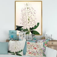 Дизайнарт 'древна бяла орхидея' традиционна рамка платно за стена арт принт