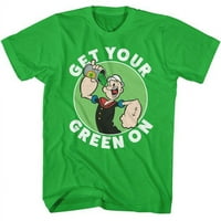 Popye Вземете зеленото си на мъжка тениска
