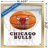 Чикагски бикове - Плакат за стена на баскетбол, 14.725 22.375