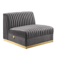 Sanguine Channel Tufted Performance Velvet 6-части модулен секционен диван-EEI-5841-DUS