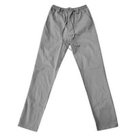 Caicj sweatpants за мъже мъжки конусни тренировки суитчъри обикновени фитнес зали за джогинг панталони товари с цип джобове сиво, xl