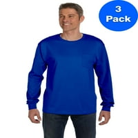 Мъжки тениска за джобни тениски Comfortsoft с дълъг ръкав