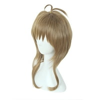 Уникални сделки перуки за човешка коса за жени 13в кафяви Перуки перука шапка къса коса бретон