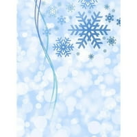 CAFEPRESS - Снежинки - Голяма одеяло за хвърляне на руно шерпа 80 60