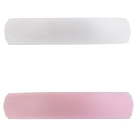 Решения за възрастни женски бял и розов силиконов пръстен, размер 7 8