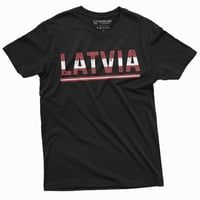 Мъжки тениска на Латвия Латвийски флаг герб Тей тениска за независимост Ден за наследство на тенис