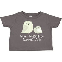 Inktastic My Mommy Loves Me Owl Gift Toddler Boy или Thddler Girl тениска