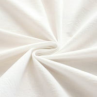 Goory Ruffle Cotton Table Cloth Cover Rectangle квадратна покривка за кухня трапезария сватбена ферма, бяла, 54 86