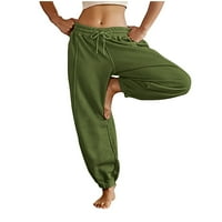 Леки панталони жени, женски суитчъри с висока талия тренировка активна джогинг на джогинг панталони панталони торбички от дъна