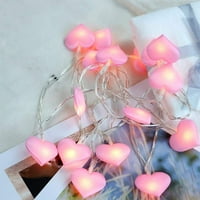 Kuluzego LED светлина тъкан Peach Heart String Light Girl Heart Room Decoration Light