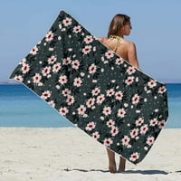 TEPSMF Microfiber Beach Tustel Супер лека цветна кърпа за кърпа за баня пясъчна плажна одеяло за многоцелеви кърпа за пътни плувен