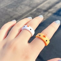 ✪ Нови сладки цветни животински пръстени за жени момичета прекрасни пръстени модни парти абитуриентски абитуриент за животни с