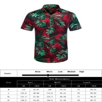 Чама Мъжки Хавайски съвпадение комплект лято 2-част аутфит Комплекти плажни ризи и шорти