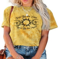 Тениска за тениска с къси ръкави на Sanviglor Tee Tee Bohemian Tunic Blouse Beach Summer Tops Yellow 2XL