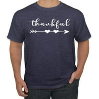 Сладък положителен християнски дух благодарен вдъхновяващ християнски графична тениска, реколта Heather Navy, малки