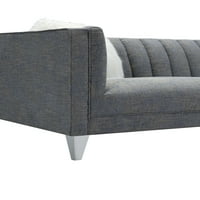 Шикочен домашен диван на диван, текстуриран тъкан ватиран диван