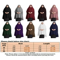 Beiwei жени ruched abaya niqab burka молитва халат дълга линии за лице покритие дрехи върхове с качулка с качулка ежедневна туника блуза блуза