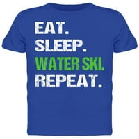 Яжте, сън, водна ски, повтарящи се тениски мъже -Маг от Shutterstock, мъжки малки