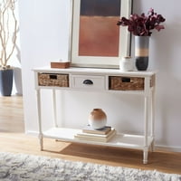 Christa Contemporary Console W Две кошници, затруднено бяло