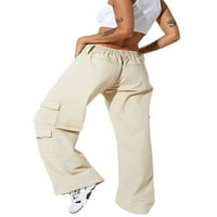 Wassery жени 2000 -те товарни панталони разхлабени джогисти с ниска талия реколта небрежни широки крака с суиптове хараджуку естетически
