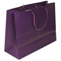 Матови чанти за подаръци, 5, лилаво, 100 пакет, голям хоризонтален