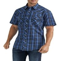 Вранглер® мъжки и големи мъже редовен годни къс ръкав Западна риза, размери с-5ХЛ