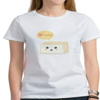 Cafepress - Kawaii Tofu моли хората да обичат тофу женски T S - женската класическа тениска