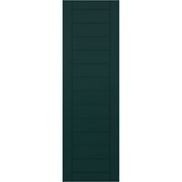 Екена Милуърк 18 в 60 з вярно Фит ПВЦ хоризонтални ламели рамкирани модерен стил фиксирани монтажни щори, термично зелени