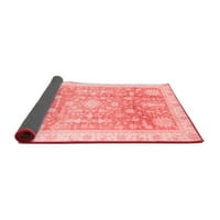 Ahgly Company Indoor Square Oriental Red Modern Rugs, 5 'квадрат