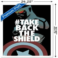 Marvel Comics - Falcon - Вземете обратно плаката за стена на екрана, 22.375 34
