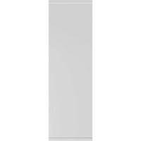 Екена Милуърк 12 в 46 х вярно Фит ПВЦ две равни плоски панелни щори, бели