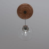 Екена Милуърк 19 од 1 2 ИД 1 п Балтимор термоформован ПВЦ таван медальон, светло покритие мед
