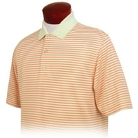 Монтерей клуб Мъжки хранилки ивици текстура голф поло риза 1604
