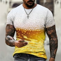Buigttklop без граници Мъжки ризи Просвет плюс размер ежедневен кръгъл врат с къс ръкав 3d отпечатана реалистична тениска за печат