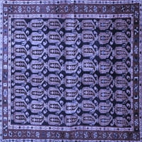Ahgly Company Indoor Rectangle Persian Blue Traditional Area Rugs, 7 '10'