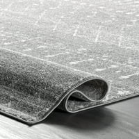 нулум Марокански Блайт бегач килим, 2 '6 20', Тъмно сив