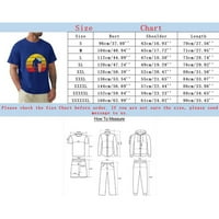 Големи тениски за мъже Проста личност Модна ежедневна хавайска малка печатна памучна тениска с късо ръкав с късо ръкав