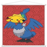 Pokémon - Pikachu и Cramorant Stall Poster с pushpins, 22.375 34