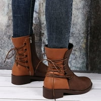 Akiihool Boots for Women Fashion Fashion Women's Ankle Bootie Side Zip Punk Combat Boots for Women