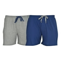 Hanes Men's и Big Men's памук Comfortsoft Jersey Knit Sleep Shorts, 2-Pack
