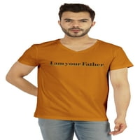 Inkmeso Мъжки тениска Аз съм твоят баща Графичен цитат тениска за подарък за татко бащин ден