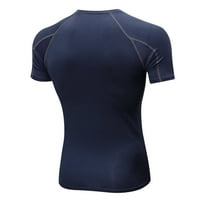 Файзена риза за мъже мъжки тренировки фитнес спортни тиражи йога риза топ блуза