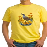 Cafepress - Калифорнийска тениска за пъдпъдъци и златист мак - лека тениска - CP