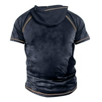 дрехи за мъже Мъжки тренировки дрехи Мъжки тениска на открито улица улица с къс ръкав с качулка тениска