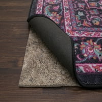 Мохак дом призматичен Шенандоа здрач традиционни флорални точност отпечатана площ килим, 10 'х14', сиво & лилаво