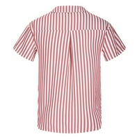 Zermoge тениска блузи за мъже на клирънс разпродажба Мъжки раирана риза Хавай тънък год