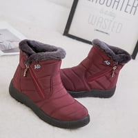 Sanbonepd Snow Boots Жените снежни ботуши зимен глезен къс ботуши водоустойчиви обувки топли обувки