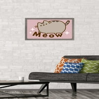 Pusheen - Meow Wall Poster, 14.725 22.375 рамки