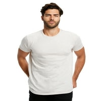 Плани мъже с къса ръкав, направени в САЩ Triblend тениска-US2229